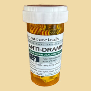 anti-dramin by jr pharmacuteicals pathological debilitating jealousy treatment